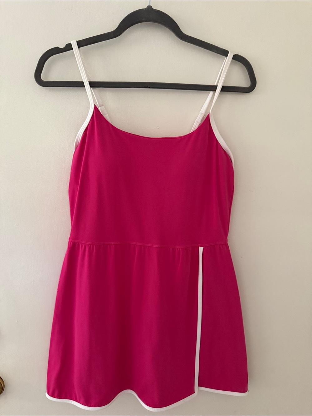 JoyLab Hot Pink and White Trim Slip Dress